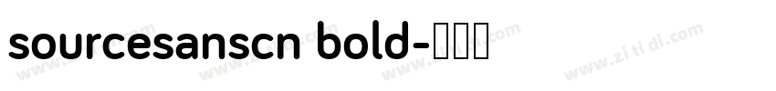 sourcesanscn bold字体转换